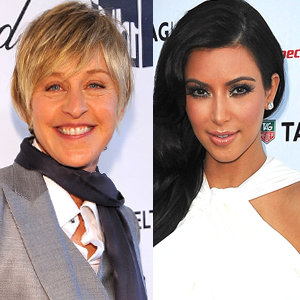 Ellen Degeneres, Kim Kardashian Ellen Degeneres, Kim Kardashian